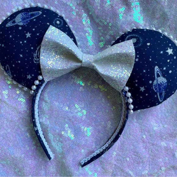 Space mountain inspired mouse ears, spaceship earth ears, Disney ears, - Picture 4 of 4